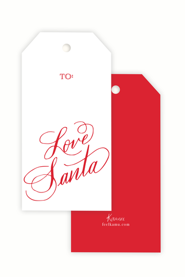 Love Santa Gift Tags