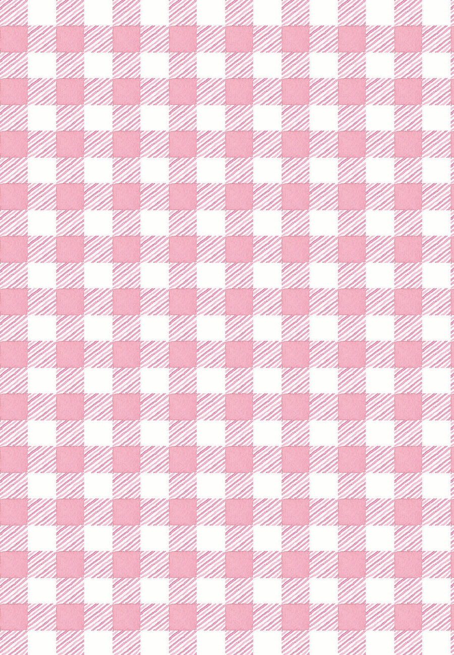 Pink Gingham Wrapping Paper