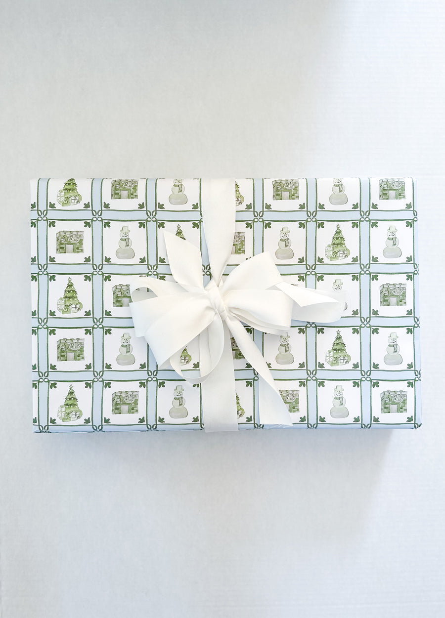 Christmas Tile Wrapping Paper