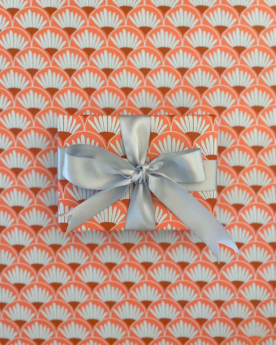 Retro Floral Wrapping Paper