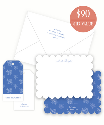Blue and White Lace Bundle