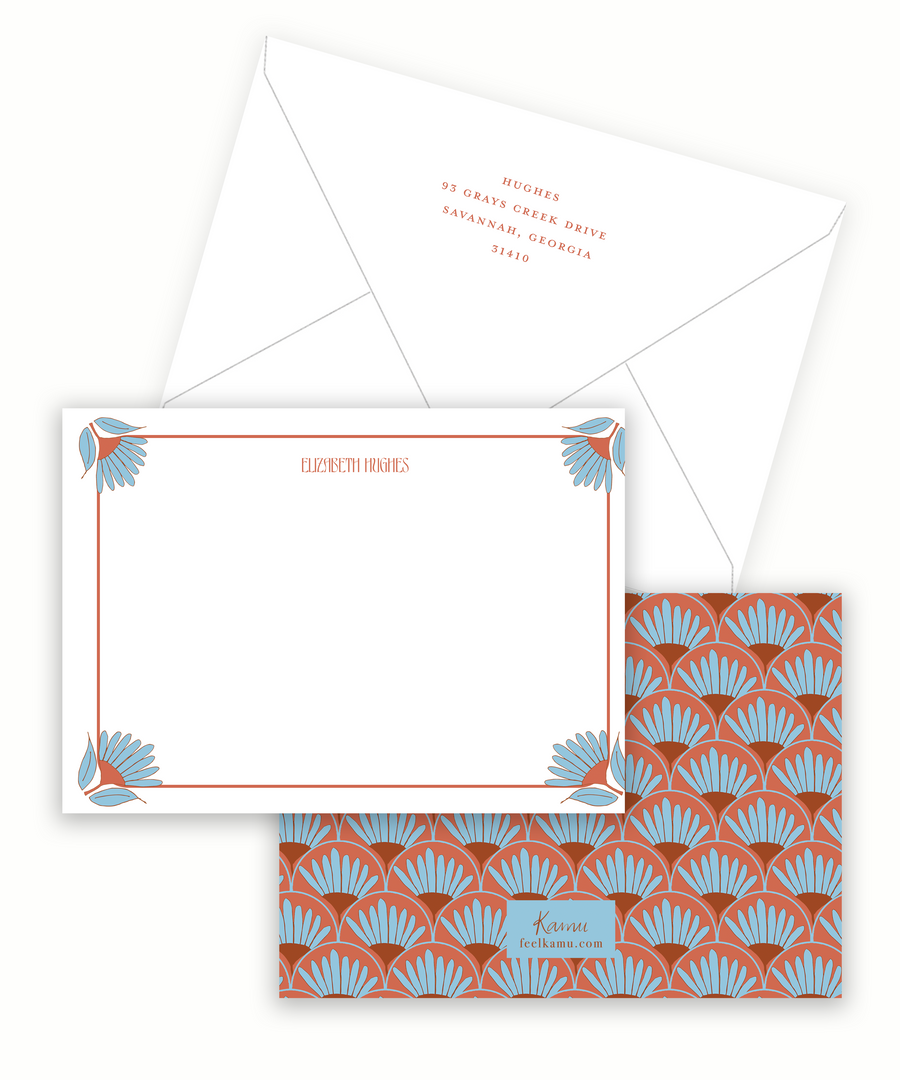 Retro Floral Stationery